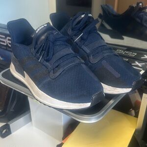 adidas Dark Blue Mesh Athletic Sneakers